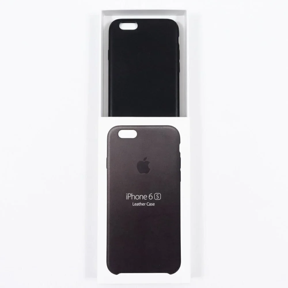 NWT Official Apple iPhone 6s Leather Case Black